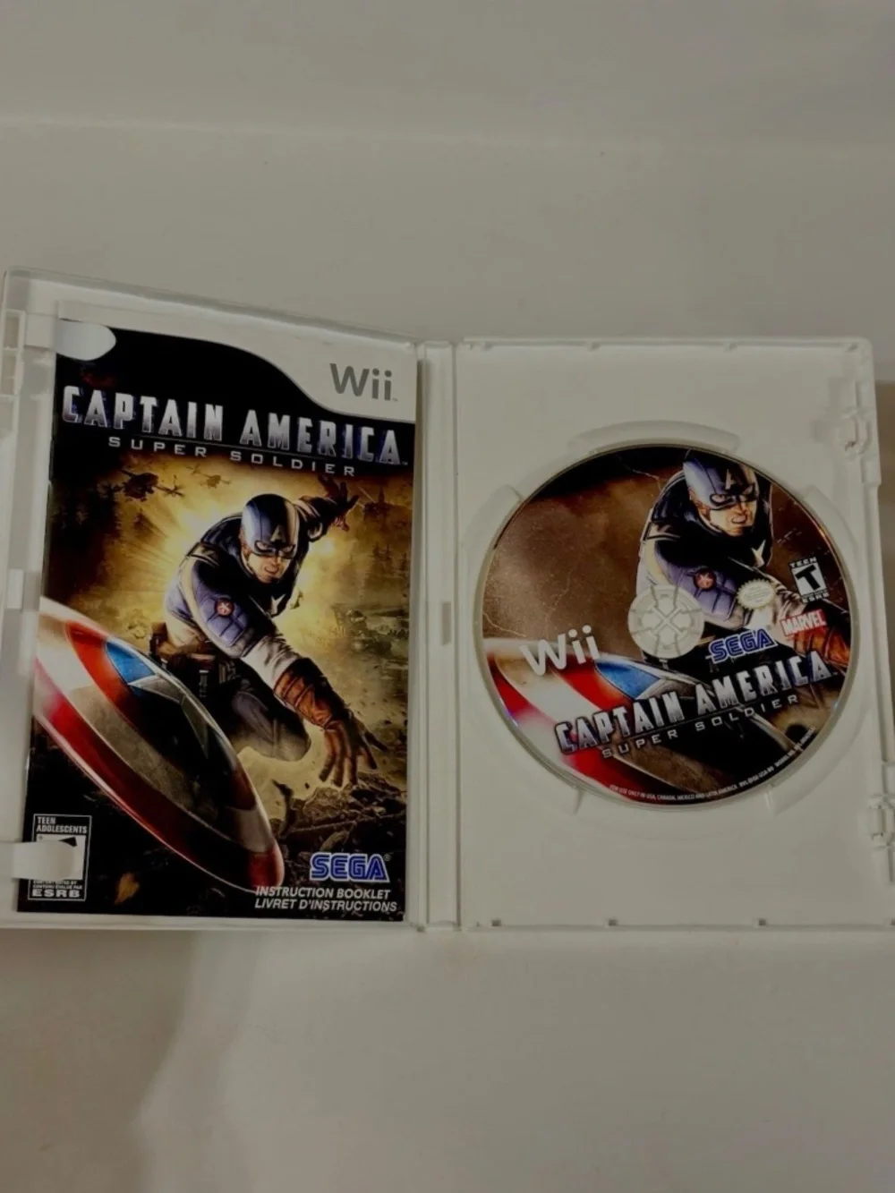 Sega Captain America Super Soldier Nintendo Wii Complete CIB Manual Included